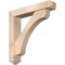 Ekena Millwork Legacy Arts and Crafts Smooth Bracket w/ Offset Brace, Douglas Fir, 5 1/2"W x 28"D x 28"H BKT0604X28X28LEC03SDF - alternate 1